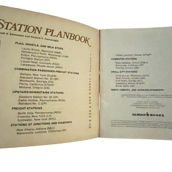 Railroad Station Planbook ed by Harold A Edmonson & Richard V Francaviglia - Picture 3 of 4